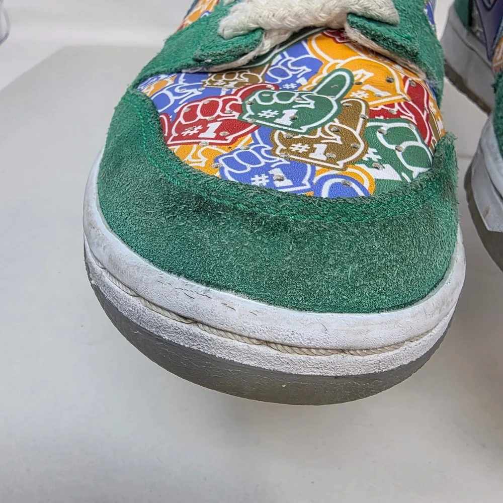 Nike Dunk Low Rooted in Peace Mens 10.5 Green Suede Foam Finger DZ2538-100 Good